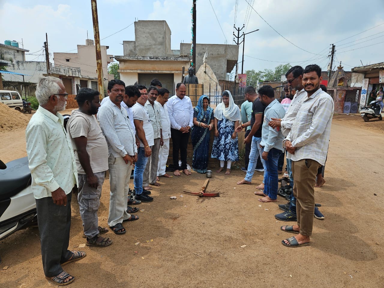 43 लाख के विकास कार्यों का हुआ भूमिपूजन