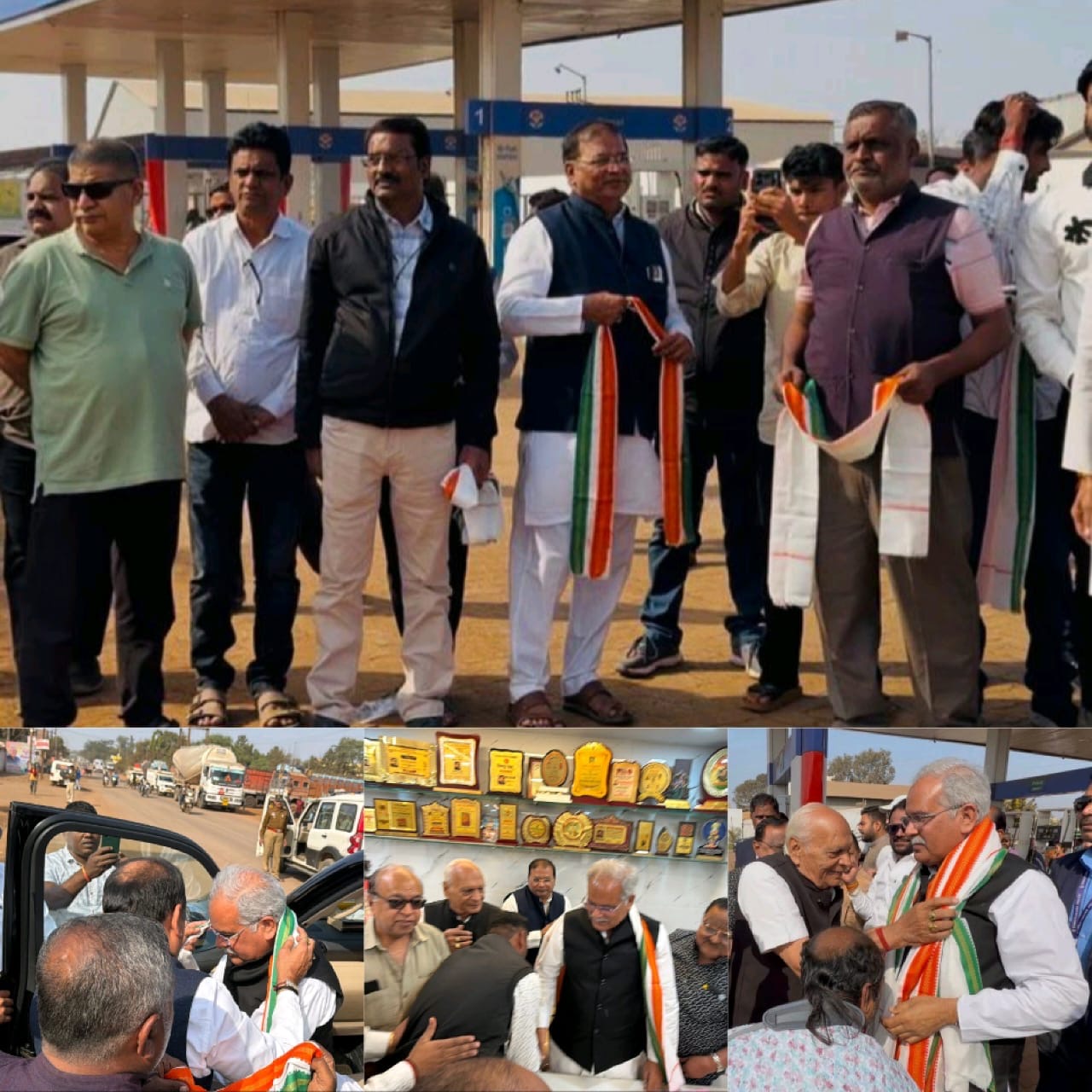 तिल्दा-नेवरा पहुंचे पूर्व मुख्यमंत्री भूपेश बघेलतुलसी फ्यूल्स में कांग्रेसजनों व पूज्य सिंधी पंचायत से की आत्मीय मुलाकात