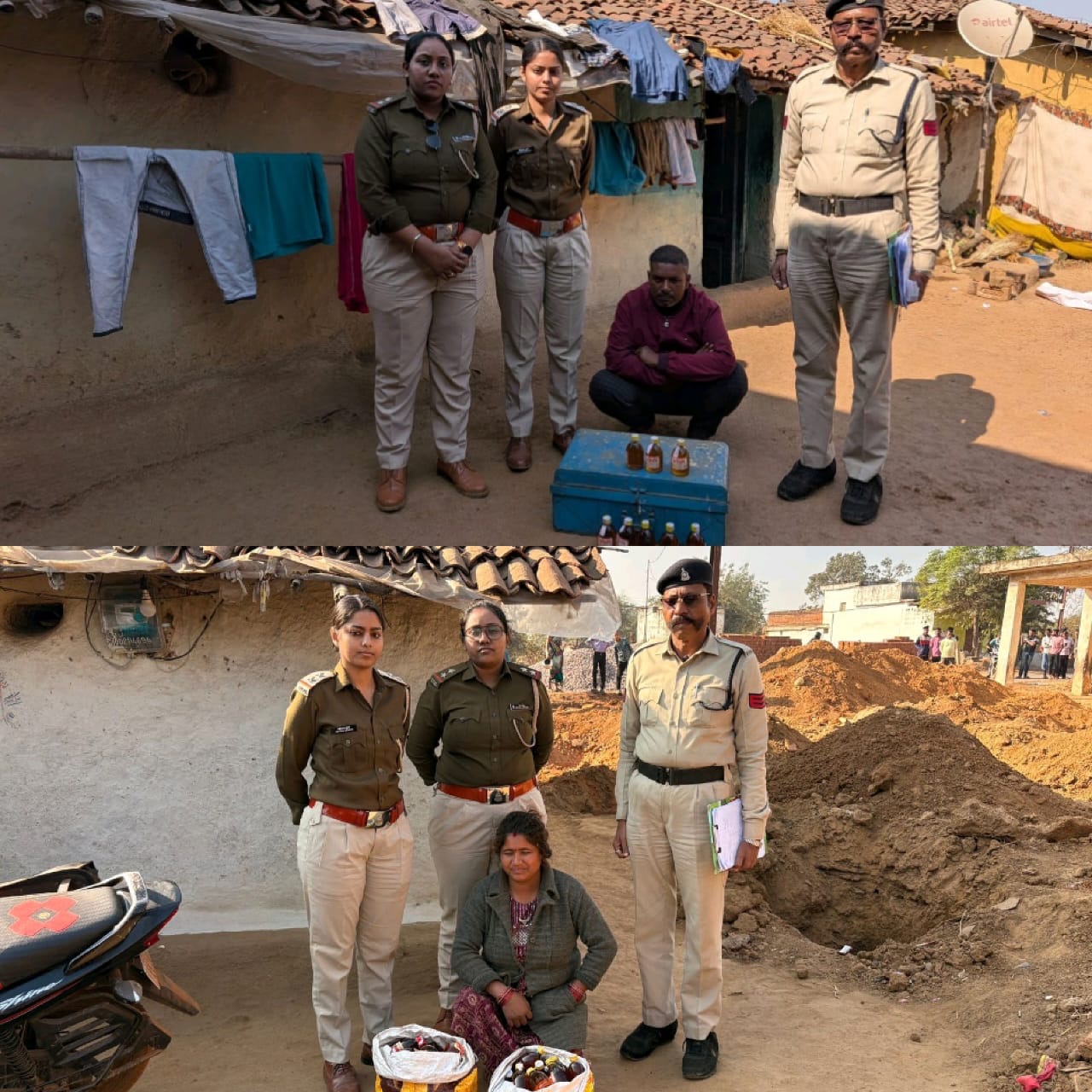 तिल्दा–खरोरा क्षेत्र में अवैध शराब पर ताबड़तोड़ छापेमारी, 2 आरोपी गिरफ्तार22.32 बल्क लीटर देशी मदिरा मसाला जप्त, कई गांवों में सघन गश्त