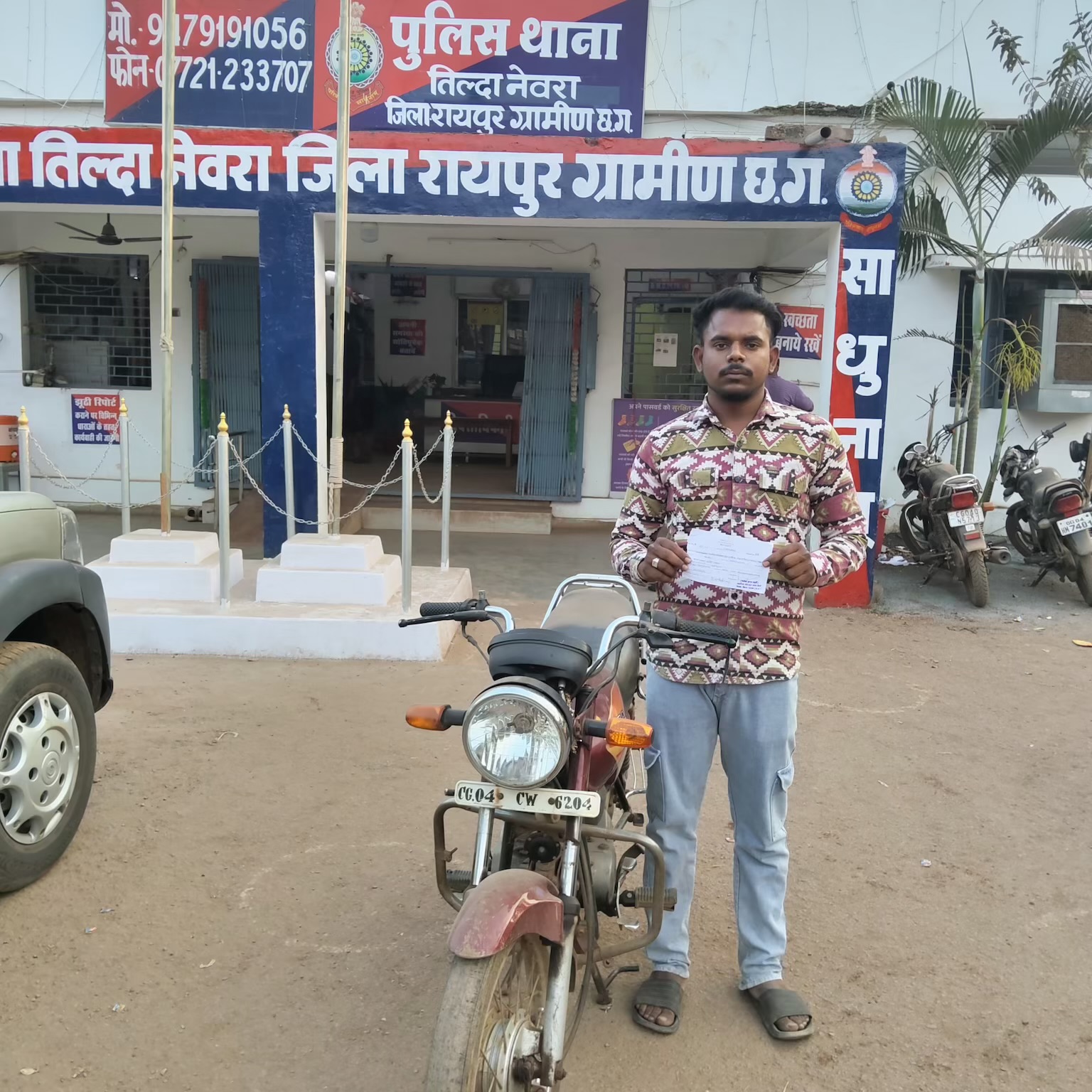 शराब पीकर बाइक चलाना पड़ा भारी, तिल्दा नेवरा पुलिस की कार्रवाई में युवक पर 10 हजार का जुर्माना