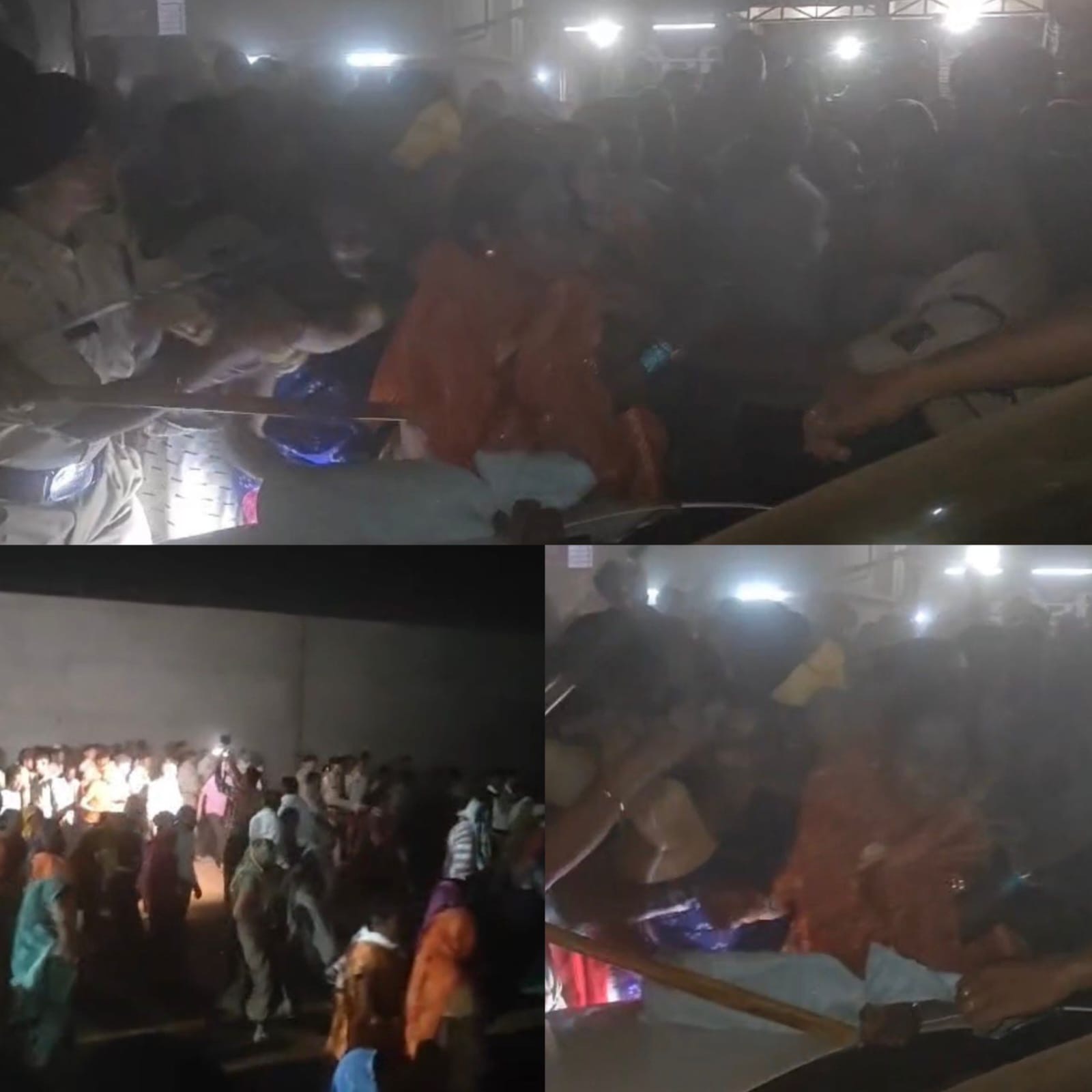 ग्रामीणों की उग्र भीड़ ने ग्राउंड रिपोर्टिंग कर रहे पत्रकार की नई कार को बनाया निशाना, पुलिस ने बार-बार बचाया, बड़ी घटना टली