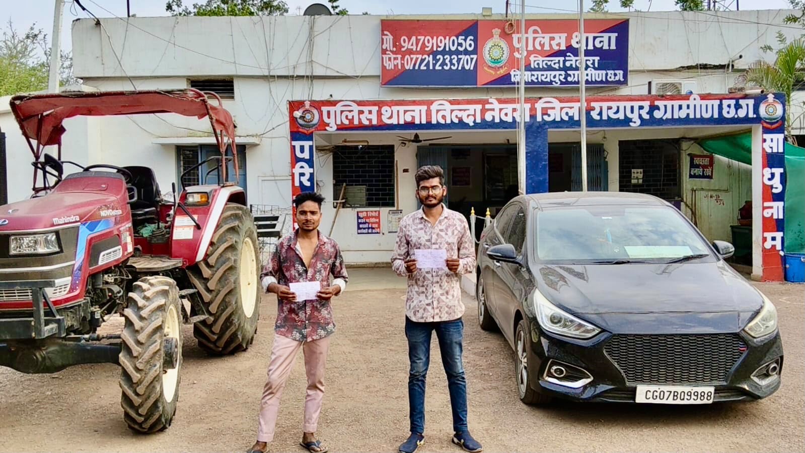 तिल्दा पुलिस की नशे में वाहन चलाने वालों पर कार्रवाई, दो चालकों पर 10-10 हजार रुपये जुर्माना