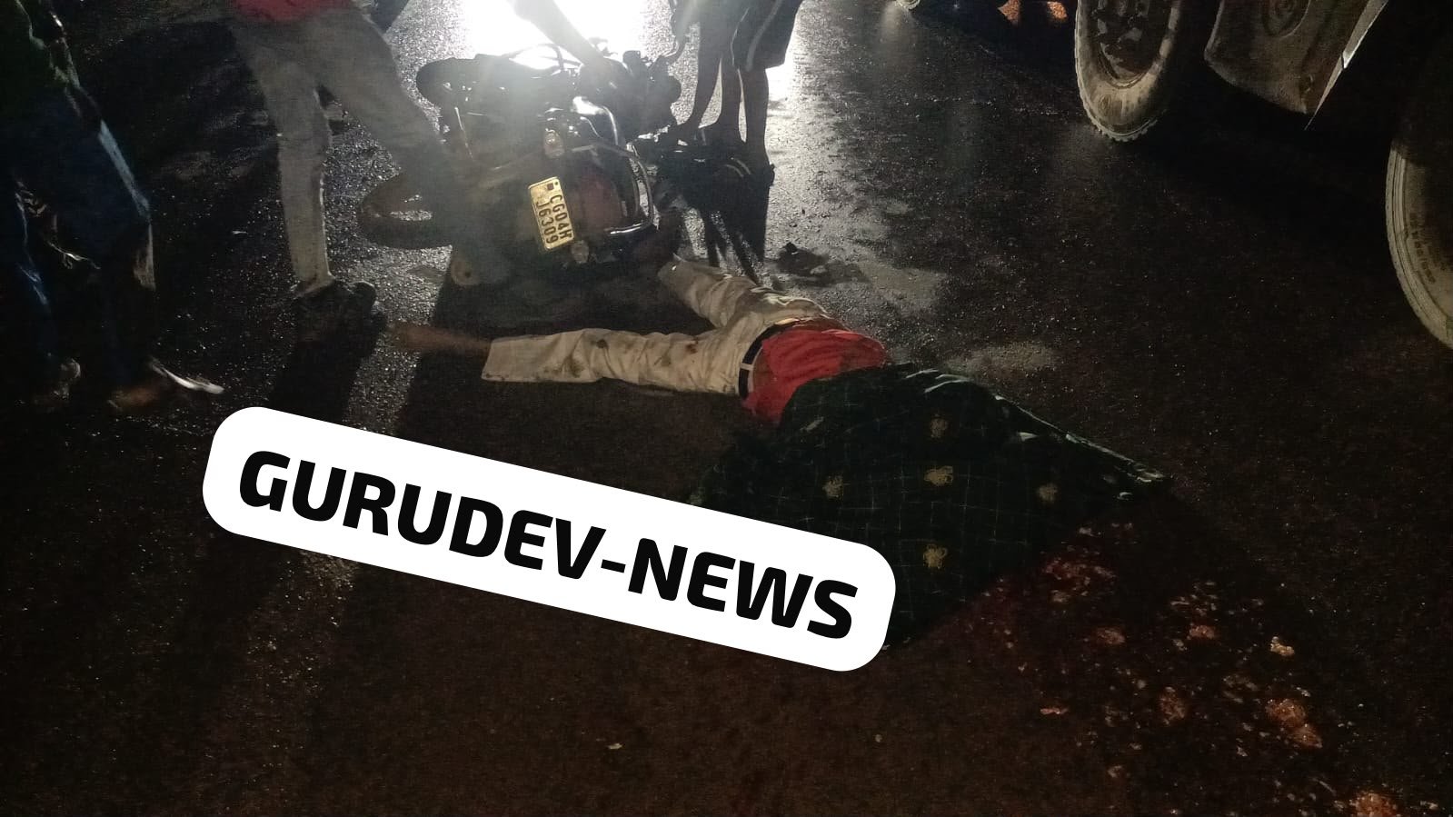 तिल्दा-सिमगा मुख्य मार्ग पर दर्दनाक हादसा, बाइक चालक की मौत