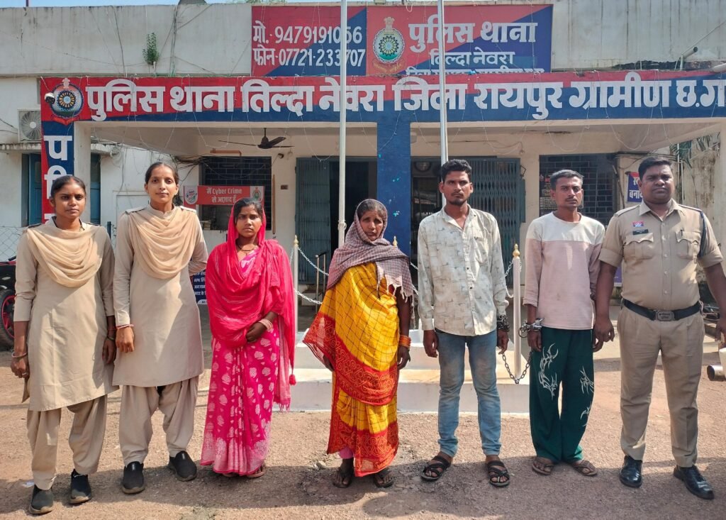 पारिवारिक मनमुटाव और आपसी विवाद में शांति भंग करने वाले चार लोग जेल निरुद्ध