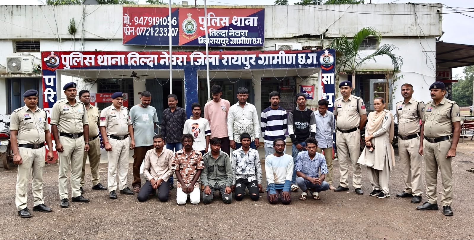 गणेश पर्व से पहले तिल्दा-नेवरा पुलिस का सख्त एक्शन
